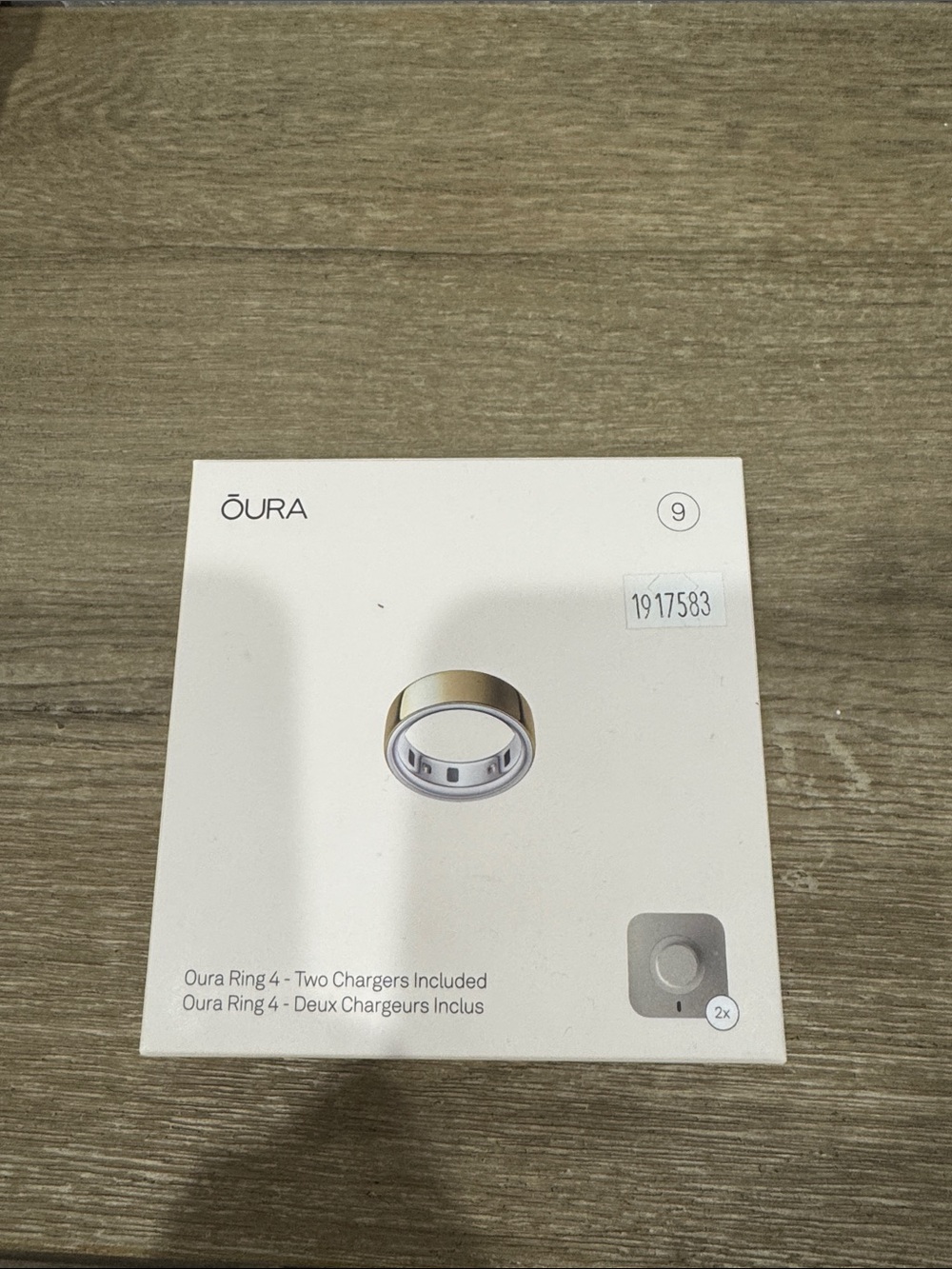 Oura Ring 4 Gold Size 9